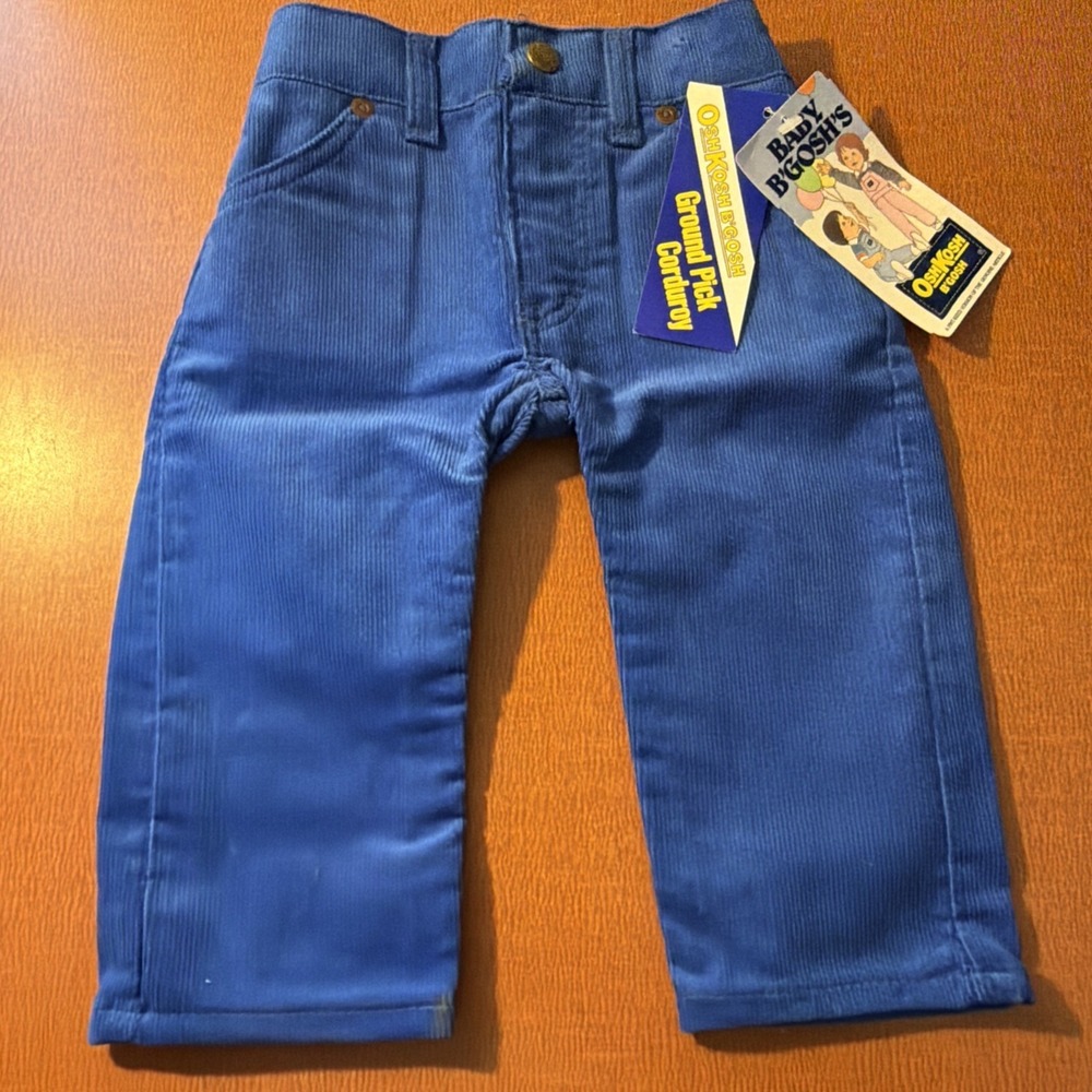 Vintage Baby B'Gosh's Western Jean Ground Pick Corduroy New Old Stock 12 Months